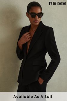 Reiss Black Gabi Tailored Single Breasted Suit Blazer (N45082) | 124,740 Ft