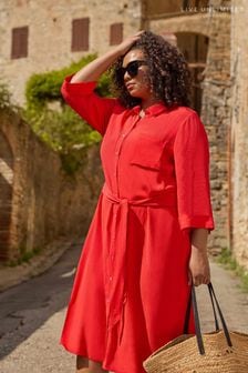 Красное платье-рубашка Live Unlimited (N45106) | €53