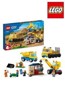 LEGO City Construction Trucks & Wrecking Ball Crane Toys 60391 (N45152) | €61