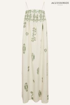 Sukienka z odkrytymi ramionami Pour Moi Amelie z popeliny bawełnianej z długim rękawem (N45531) | 172 zł
