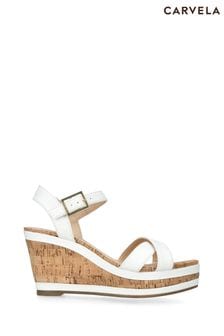 Carvela Kendall White Sandals (N45702) | AED715