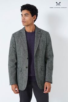 Crew Clothing Company Blazer classique en mélange de laine grise (N45773) | €111