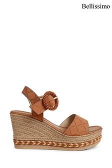 Bellissimo Natural Embellished Buckle Espadrilles (N45915) | €25