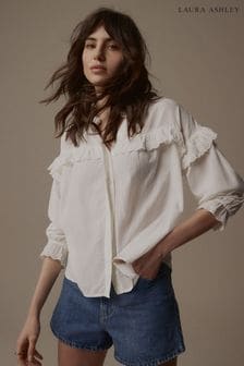 Светло-бежевый - Laura Ashley блузка с вышивкой ришелье (N46123) | €46