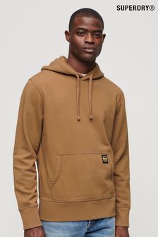 Superdry Brown Contrast Stitch Relaxed Hoodie (N46330) | SGD 116