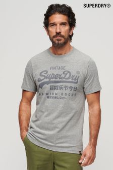 Superdry Grey Classic Vl Heritage T-Shirt (N46341) | KRW64,000