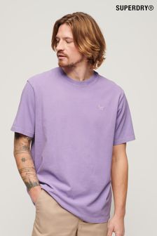 Violett - Superdry Vintage T-Shirt mit Waschung (N46345) | 41 €
