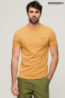 土黃色 - Superdry有機棉復古刺繡T恤 (N46349) | NT$930