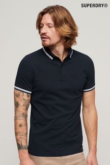 Superdry Blue Sportswear Relaxed Tipped Polo Shirt (N46373) | €63