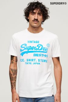Superdry White Neon T-Shirt (N46377) | €47