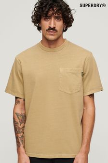 Superdry Brown Light Contrast Stitch Pocket T-Shirt (N46384) | €39