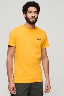 Superdry Orange Essential Logo Embriodery T-Shirt (N46387) | SGD 39