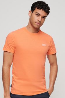 Superdry Bright Orange Organic Cotton Vintage Embroidered T-Shirt (N46396) | kr326