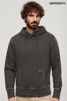 Superdry Black Contrast Stitch Relaxed Hoodie (N46431) | SGD 116