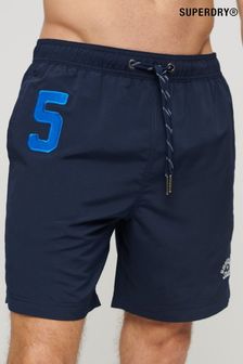Superdry Blue Vintage Polo Shirt 17" Swim Shorts (N46443) | SGD 77