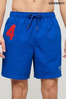 藍色 - Superdry復古風Polo衫17"泳褲 (N46444) | NT$1,860
