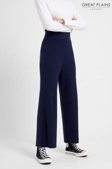 Great Plains Blue Winter Comfort Knit Trousers (N46478) | 205 zł
