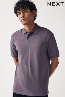 Purple Grape Regular Fit Pique Polo Shirt (N46536) | KRW34,900