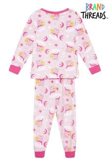 Brand Threads Pink Peppa Pig Girls Fleece Pyjamas Set (N46603) | 102 SAR