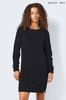NOISY MAY Black Long Sleeve Jumper Dress (N46615) | $77