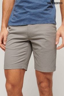 Superdry Grey Stretch Chinos Shorts (N46668) | SGD 87