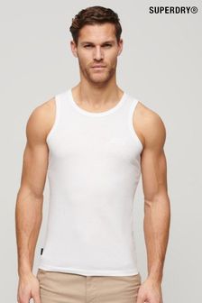 Superdry White Essential Logo Vest (N46713) | OMR9