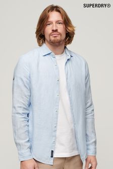Superdry Blue Studios Casual Linen Long Sleeved Shirt (N46733) | MYR 390