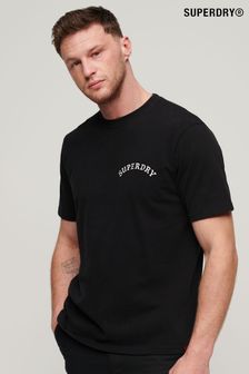Superdry Black Tattoo Graphic Loose T- Shirt (N46736) | €46