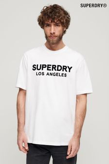 Weiß - Superdry Luxury Sport T-Shirt in Loose Fit (N46740) | 45 €