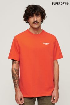 Оранжевый - Свободная футболка Superdry Luxury Sport (N46741) | €46