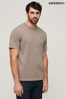 棕色 - Superdry套染標誌寬鬆T恤 (N46767) | NT$1,400