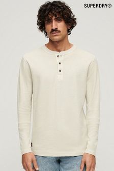 Superdry Waffle Long Sleeve Henley Top
