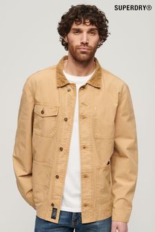 Superdry Brown Merchant Cotton Work Jacket (N46787) | kr2,035