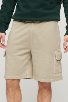Marrón claro - Pantalones cortos cargo con pespuntes en contraste de Superdry (N46819) | 58 €