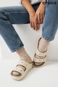 Crocs Classic Faux Fur Lined Cozzzy Sandals (N46864) | SGD 106
