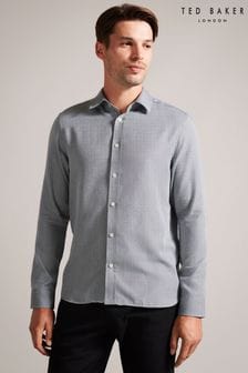 Ted Baker Grey Crotone Herringbone Shirt (N46887) | €56