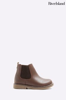 River Island Brown Boys Chelsea Boots (N47203) | €17.50