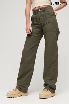 Superdry Green Wide Carpenter Trousers (N47316) | OMR31