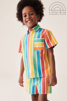 Little Bird by Jools Oliver Multi/Stripe Colourful Shirt and Short Set (N47357) | $41 - $51