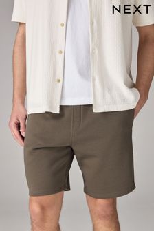Brown Soft Fabric Jersey Shorts (N47418) | $28