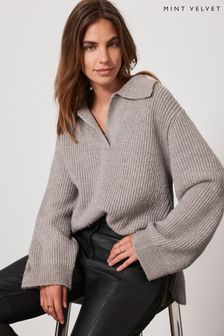 Škatlast pulover s polo ovratnikom Mint Velvet (N47530) | €50