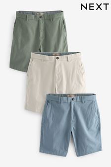 Multi Slim Stretch Chinos Shorts 3 Pack (N47620) | SGD 92