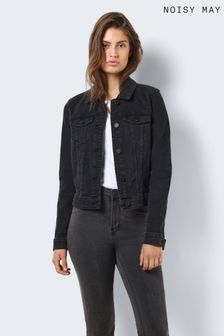 Schwarz - Noisy May Figurbetonte Denim-Jacke (N47953) | 41 €