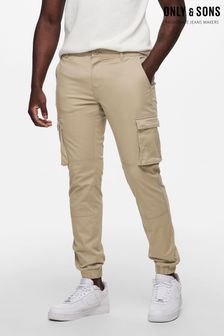 Only & Sons Cargo Detail Trousers with Cuffed Ankle