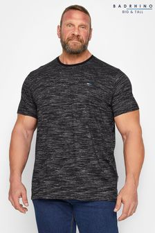 BadRhino Big & Tall Black Injected Slub T-Shirt (N48096) | $30