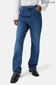 Jigsaw Blue Regent Straight Leg Jeans (N48295) | €121