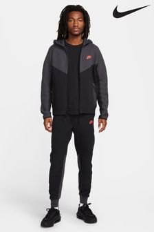 Szary dymiony - Spodnie do biegania z polaru Nike Tech (N48318) | 570 zł