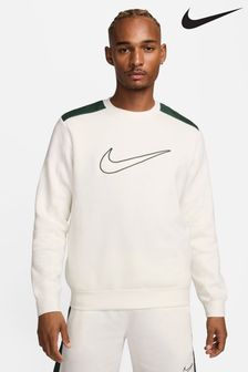 Nike White Sportswear Fleece Colourblock Sweatshirt (N48574) | €85