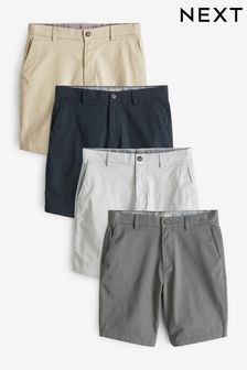 Multi Slim Stretch Chino Shorts 4 Pack (N48683) | 337 QAR