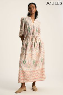Women s Joules 3 4 Sleeve 100 Cotton Dresses Next Luxembourg